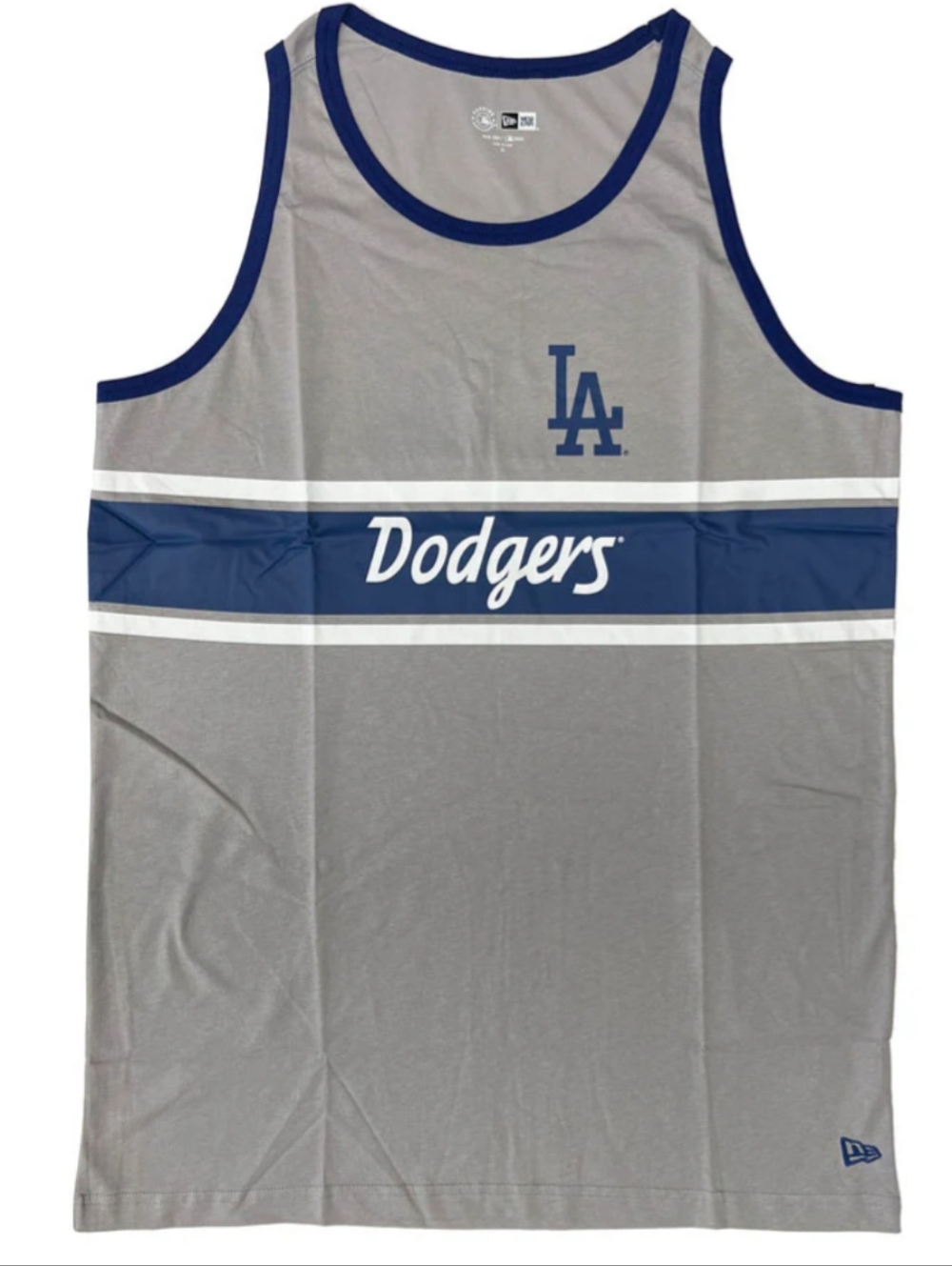Los Angeles Dodgers Mens Tank New Era Grey Sz. L